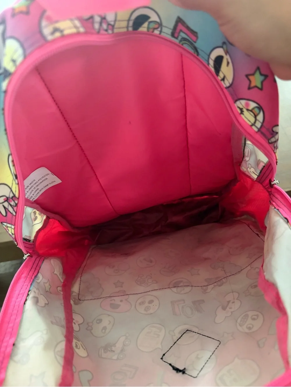 Kids Emoji Rainbow Backpack - Pink Multicolor